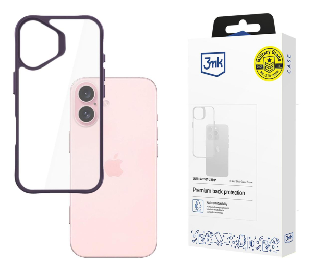 3MK Satin Armor Case+ do iPhone 16 Purple 5903108592826 - 1277725 - zdjęcie